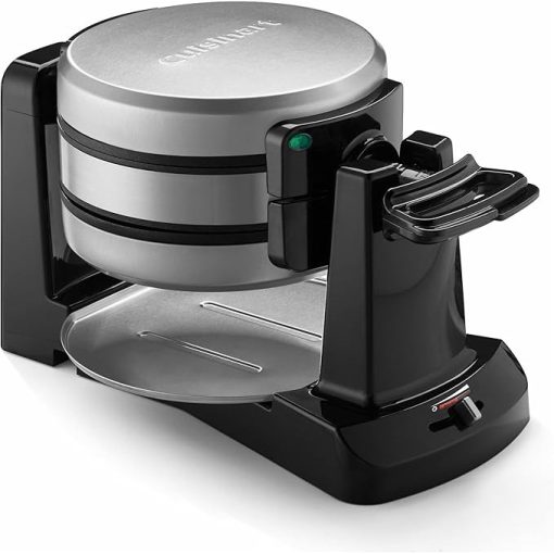 Cuisinart Waffle Maker 180° Flip Nonstick Plates Ready Indicator Light