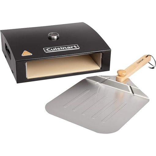 Cuisinart CPO-700 Grill Top Pizza Oven Kit in Black and Aluminum