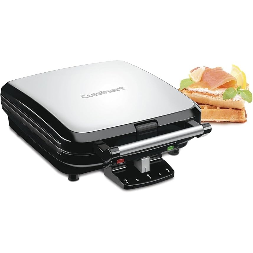 Cuisinart 4 Slice Belgian Waffle Maker Stainless Steel WAF-150C