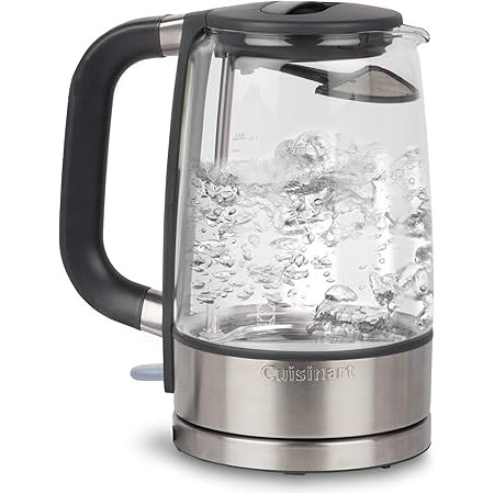 Cuisinart GK-17C ViewPro 1.7L Glass Kettle in Silver Color