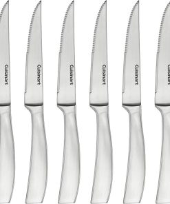 Premium Cuisinart Stainless Steel Steak Knives Set of 6 Pieces