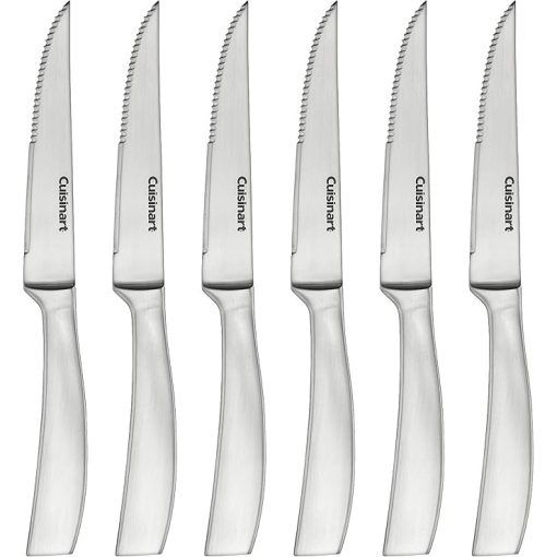 Premium Cuisinart Stainless Steel Steak Knives Set of 6 Pieces
