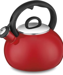 Cuisinart Aura Enamel Steel Stovetop Teakettle in Bright Red