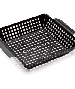Cuisinart 11 Inch Non-Stick Grill Wok Perforated BBQ Basket for Grilling