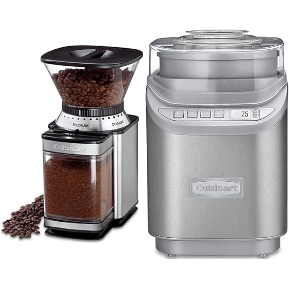 Cuisinart Electric Burr Coffee Grinder and 2 Quart Ice Cream Maker