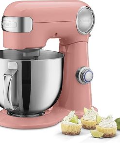 Cuisinart SM-50CO 5.5-Quart Stand Mixer Blushing Coral with Attachments