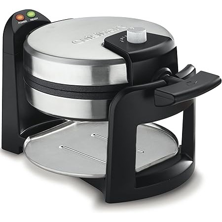 Cuisinart WAF-F30 Belgian Waffle Maker Black Silver 1 Inch Thick