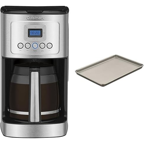Cuisinart 14-Cup Coffee Maker with Brew Strength Control and Carafe  

Chef's Classic Nonstick 15-Inch Baking Sheet in Champagne Color