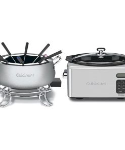 Cuisinart 3 Quart Fondue Pot for Chocolate Cheese and Oil Cooking