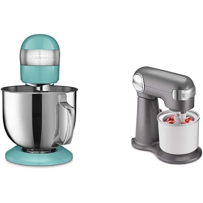 Cuisinart SM-50TQ Stand Mixer 5.5 Quart with Ice Cream Maker Attachment