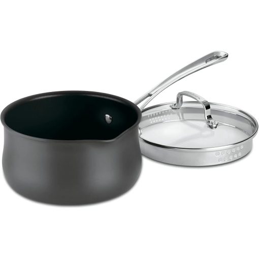 Cuisinart 2-Quart Nonstick Ceramic Hard-Anodized Saucepan with Cover - Image 2