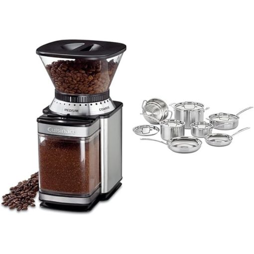Cuisinart Coffee Grinder Electric Burr One-Touch 18-Position Stainless Steel