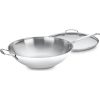 Cuisinart 14-Inch Stir-Fry Pan with Helper Handle and Glass Cover