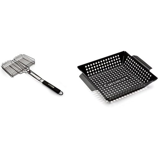 Cuisinart Grilling Basket and 11-Inch Nonstick Grill Wok Set