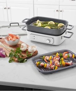 Cuisinart GR-MC3CB Stack5 Multifunctional Grill with Glass Lid