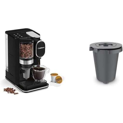Cuisinart Single Serve Coffee Maker with Reusable Filter and Grinder