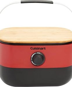 Cuisinart Portable Gas Grill with Cutting Board for Camping and Tailgates