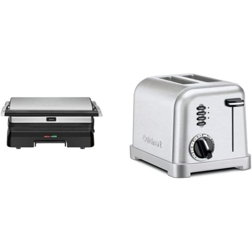 Cuisinart GR-11 Griddler 3 in 1 Grill and Panini Press Silver  
Cuisinart CPT-160 Metal Classic 2 Slice Toaster Brushed Stainless