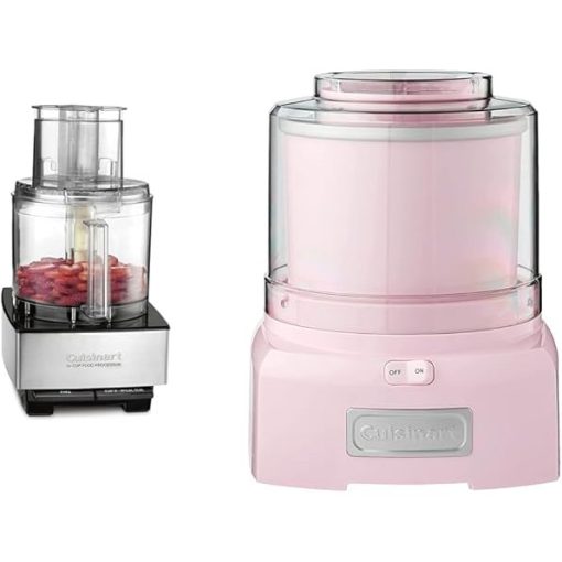 Cuisinart 14-Cup Food Processor for Chopping Mincing and Shredding  
Cuisinart ICE-21PKP1 Pink Frozen Yogurt Ice Cream Sorbet Maker 1.5 Quart