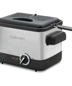 Cuisinart Compact Deep Fryer 7.7 Inch High Silver Kitchen Appliance 2