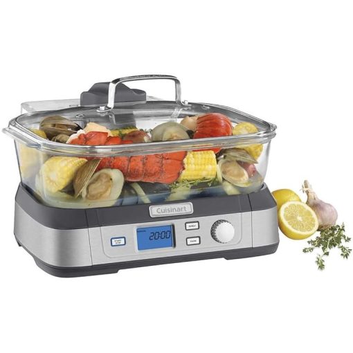 Cuisinart STM-1000C Digital Glass Steamer Cook Fresh Silver