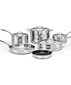 Cuisinart Custom-Clad 5-Ply Stainless Steel Cookware Set 10 Piece