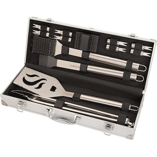 Cuisinart 14-Piece Deluxe Stainless Steel Grill Set for Outdoor Cooking