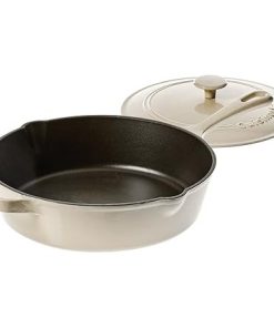 Cuisinart 12 Inch Cast Iron Chicken Fryer Cream Renewed Model