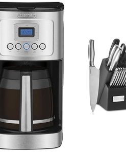 Cuisinart 14-Cup Coffee Maker with Glass Carafe and Block Knife Set