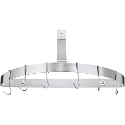 Cuisinart Chef Classic Half-Circle Wall Mount Pot Rack Brushed Steel