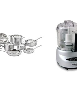 Cuisinart 12 Piece MultiClad Pro Cookware Set and Mini Prep Processor