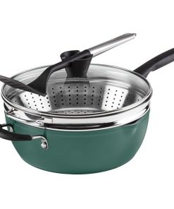 Cuisinart 4-Piece Preferred Pan Set in Sensible Sage Green