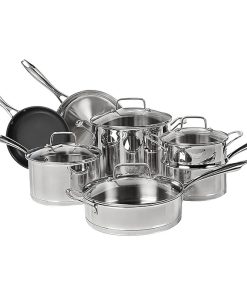 Cuisinart 11 Piece Professional Stainless Steel Cookware Set Silver