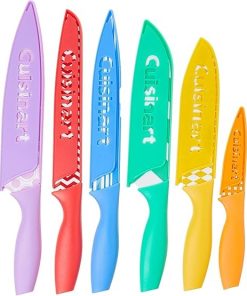 Cuisinart 12-Piece Multicolored Knife Set with Blade Guards