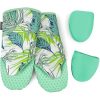Cuisinart 4-Piece Oven Mitt and Mini Silicone Mitt Set Turquoise