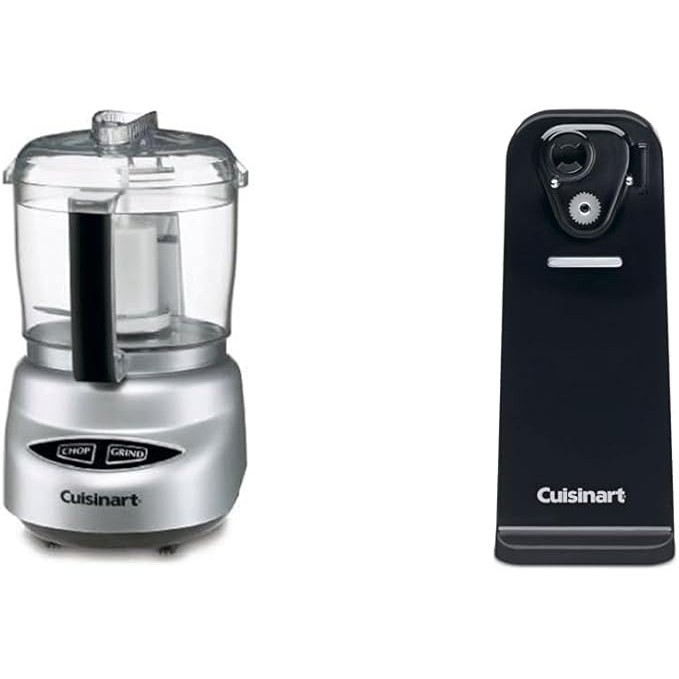 Cuisinart Mini Food Processor and Deluxe Electric Can Opener Black