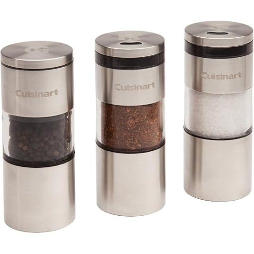 Cuisinart CSS-33 Magnetic Grilling Spice Set in Silver Color