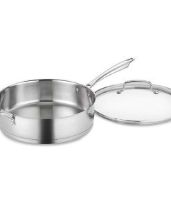 Cuisinart 3 Quart Saute Pan with Helper Handle and Cover Stainless Steel 2