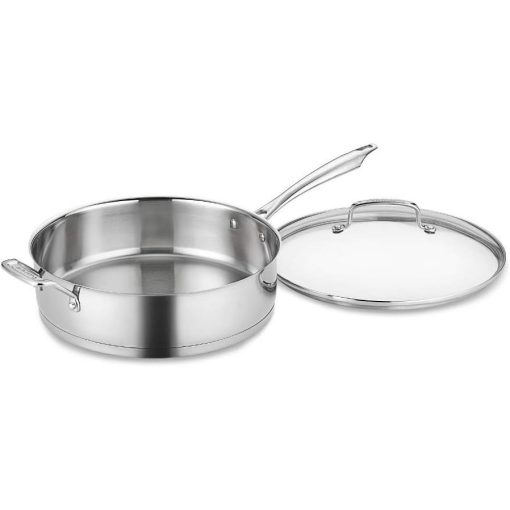 Cuisinart 3 Quart Saute Pan with Helper Handle and Cover Stainless Steel