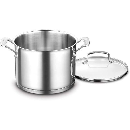 Cuisinart 6 Quart Stockpot with Cover Made of Stainless Steel