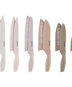 Cuisinart 12-Piece Kitchen Knife Set with Ergonomic Handles and Covers