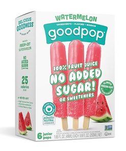 GoodPop Watermelon Ice Pops - 100% Fruit Juice No Artificial Ingredients