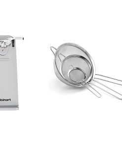 Cuisinart CCO-55 Deluxe Chrome Electric Can Opener with Strainers