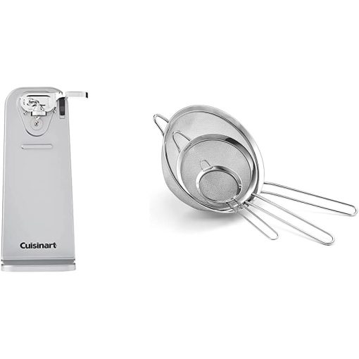 Cuisinart CCO-55 Deluxe Chrome Electric Can Opener with Strainers