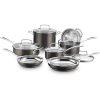 Cuisinart SmartNest Black Nonstick Aluminum 9-Piece Cookware Set 4