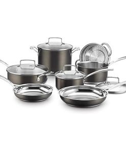 Cuisinart Black Stainless Collection 11 Piece Cookware Set
