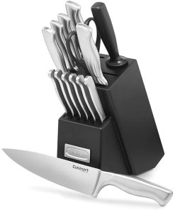 Cuisinart 15-Piece Stainless Steel Cutlery Block Set Kitchen Knives