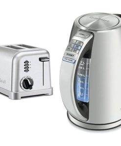 Cuisinart Metal Classic 2-Slice Toaster Brushed Stainless Steel  
CPK-17P1 Electric Cordless 1.7-Liter Stainless Steel Tea Kettle
