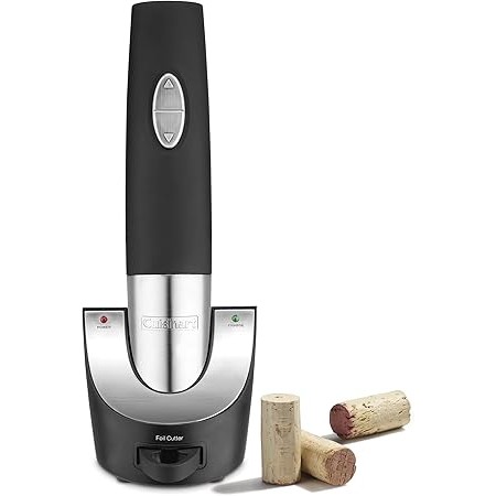 Cuisinart Cordless Vacuum Sealer and Wine Opener in Black