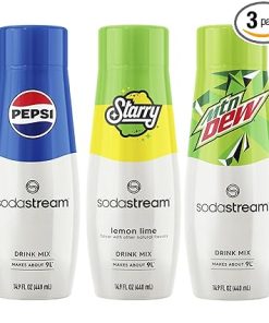 SodaStream Pepsi Starry MTN Dew Regular 440ml Pack of 3
